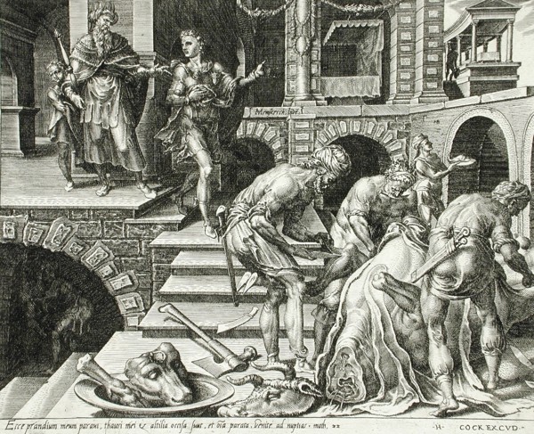 The Preparation of the Banquet and the King Sending out His Servants to Invite Guests, 1559. Creator: Dirck Volkertsen Coornhert.