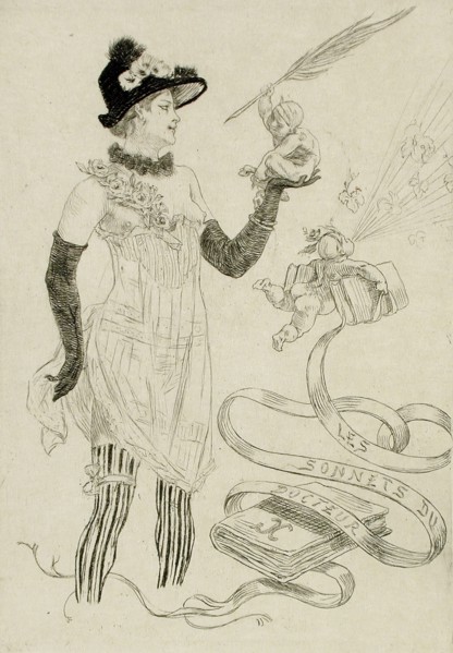Les Sonnets du Docteur, 1884. Creator: Félicien Rops.