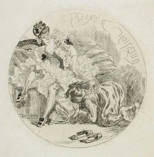 Question d'Orient, 1874. Creator: Félicien Rops.