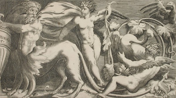 Ornamental Frieze, Early 1530s. Creator: Giulio Bonasone.