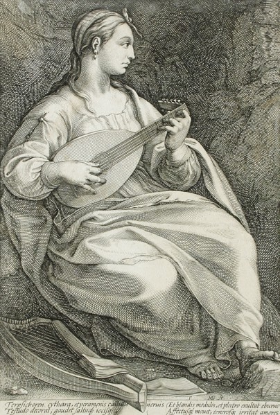 Terpsichore, 1592. Creator: Hendrik Goltzius.