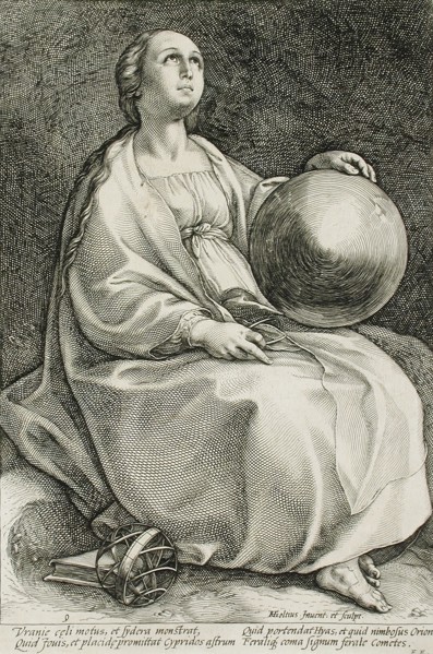 Urania, 1592. Creator: Hendrik Goltzius.