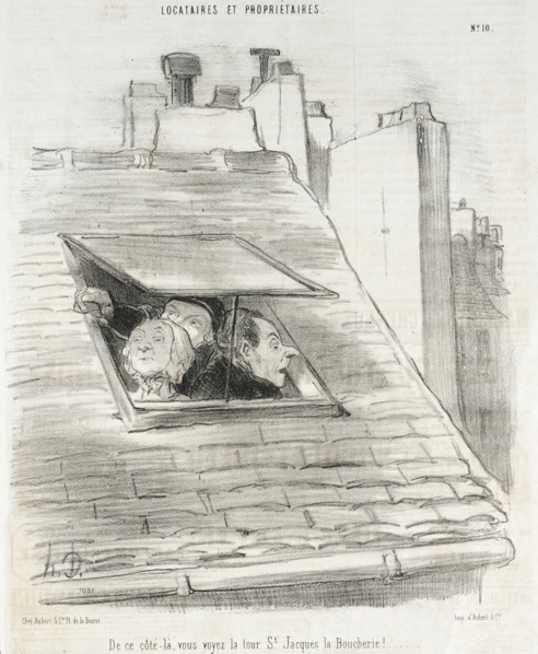 De ce côté-là, vous voyez la tour St. Jacques..., 1847. Creator: Honore Daumier.
