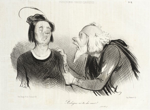 Rodrigue as-tu du coeur? (Le Cid), 1841. Creator: Honore Daumier.