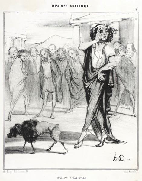 Jeunesse d'Alcibiade, 1842. Creator: Honore Daumier.