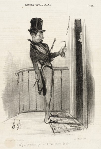 Il n'y a pourtant qu'une heure qu je tire, 1839. Creator: Honore Daumier.