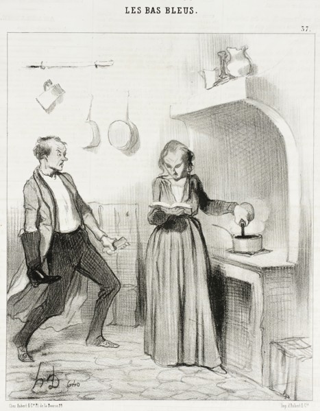 Allons bon!...la v'là qui...verse du cirage dans mon chocolat!..., 1844. Creator: Honore Daumier.