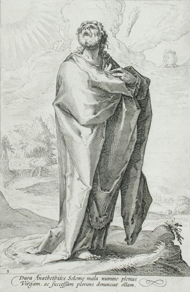 Jeremiah, 1589. Creator: Jacob Matham.