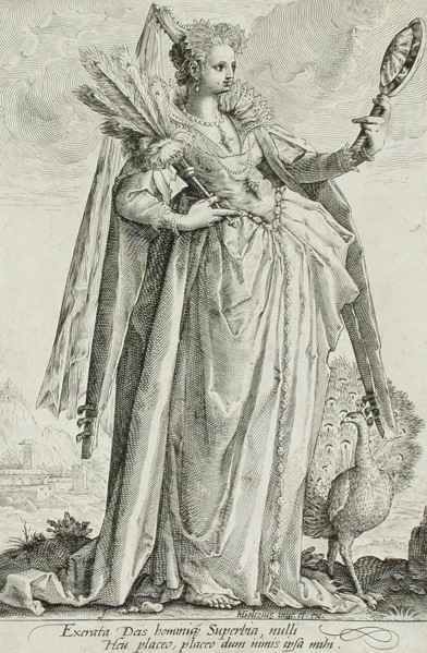 Pride, c1587. Creator: Jacob Matham.