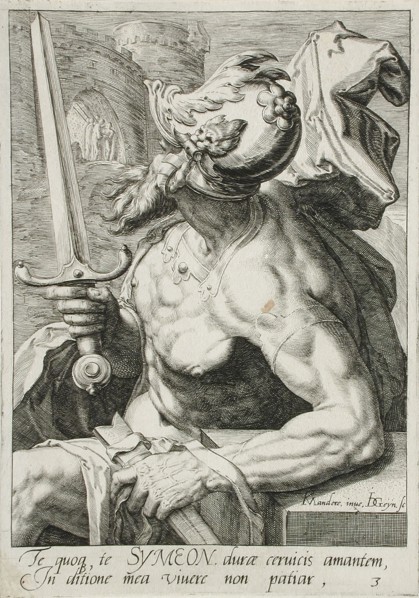 Simeon, c1590. Creator: Jacques de Gheyn II.