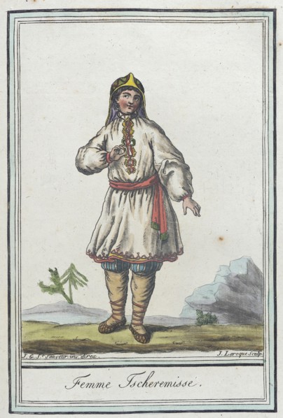 Costumes de Différents Pays, 'Femme Ischeremisse', c1797. Creators: Jacques Grasset de Saint-Sauveur, LF Labrousse.