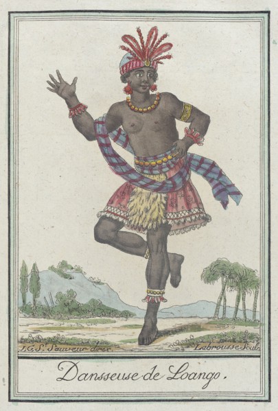 Costumes de Differents Pays, 'Dansseuse de Loango', c1797. Creators: Jacques Grasset de Saint-Sauveur, LF Labrousse.