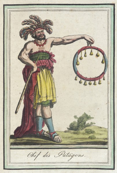 Costumes de Différents Pays, 'Chef des Patagons', c1797. Creators: Jacques Grasset de Saint-Sauveur, LF Labrousse.