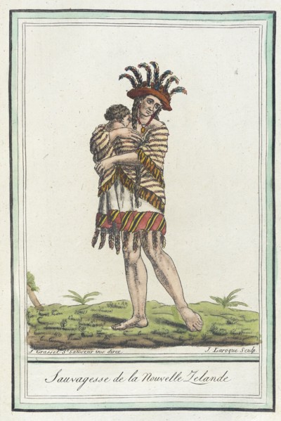 Costumes de Différents Pays, 'Sauvagesse de la Nouvelle Zelande', c1797. Creators: Jacques Grasset de Saint-Sauveur, LF Labrousse.