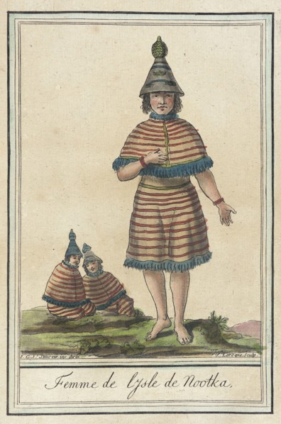 Costumes de Différents Pays, 'Femme de l'Isle de Nootka', c1797. Creators: Jacques Grasset de Saint-Sauveur, LF Labrousse.