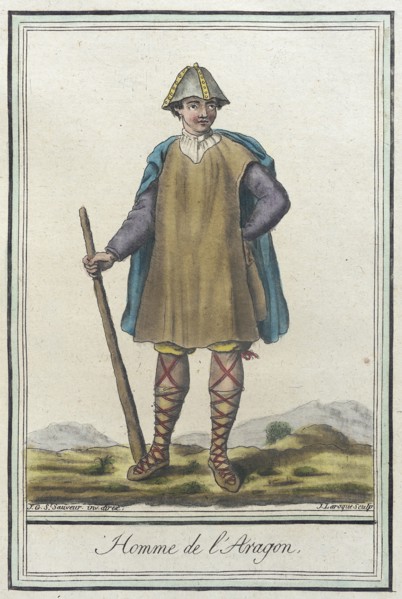 Costumes de Différents Pays, 'Homme de l'Aragon', c1797. Creators: Jacques Grasset de Saint-Sauveur, LF Labrousse.