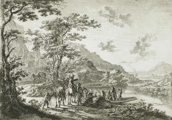 View of the Tiber in the Campagna, between circa 1641 and circa 1652. Creator: Jan Dirksz Both.