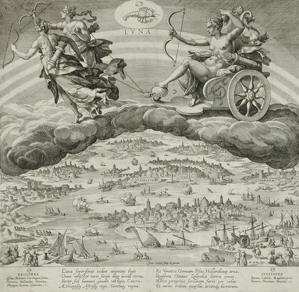 The Moon, c1585. Creator: Johann Sadeler I.