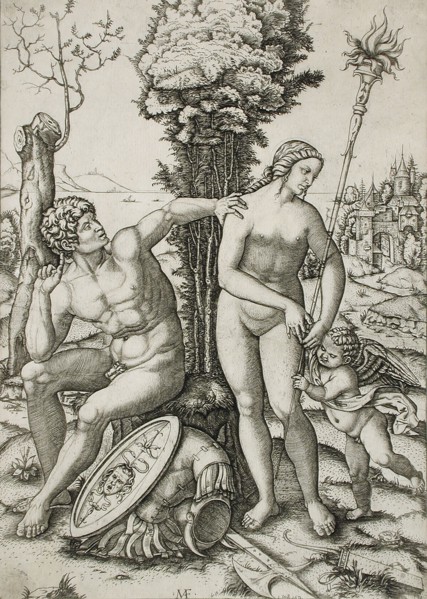 Mars, Venus and Cupid, 1508. Creator: Marcantonio Raimondi.