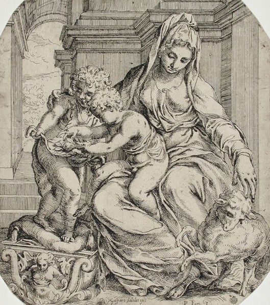 Madonna and Child with Saint John, between 1583 and 1600. Creator: Orazio Farinati.