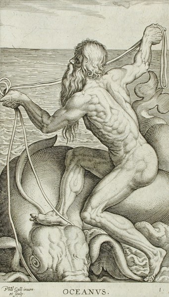 Oceanus, 1586. Creator: Philip Galle.