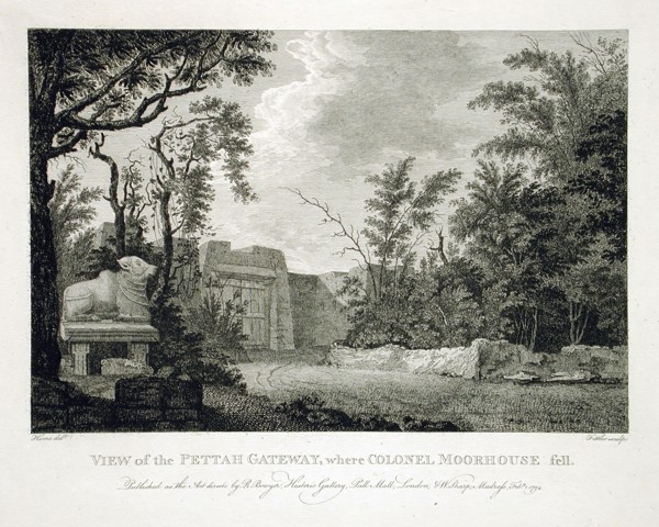 View of the Pettah Gateway Where Colonel Moorhouse Fell, 1794. Creator: Robert Home.