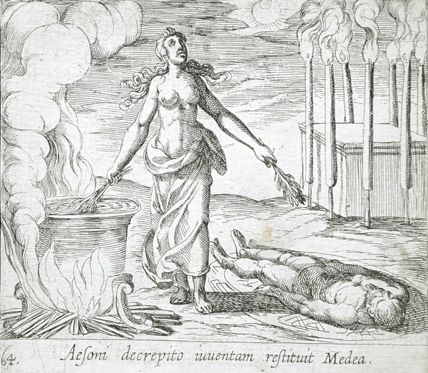Medea Restoring Aeson's Youth, published 1606. Creators: Antonio Tempesta, Wilhelm Janson.