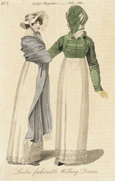 Fashion Plate (London Fashionable Walking Dresses), 1812. Creator: Unknown.