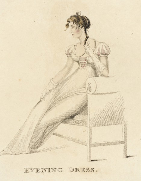 Fashion Plate (Evening Dress), 1813. Creator: Unknown.