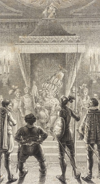 Plate XXI from Life and Adventures of the Knight Don Quixote de la Mancha, 1780. Creator: Daniel Berger.