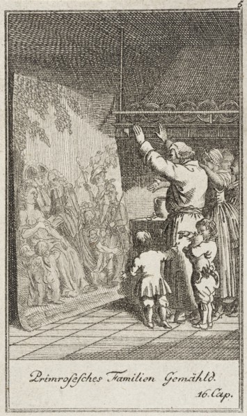 Plate 5 for Oliver Goldsmith's 'The Vicar of Wakefield', 1776. Creator: Daniel Berger.