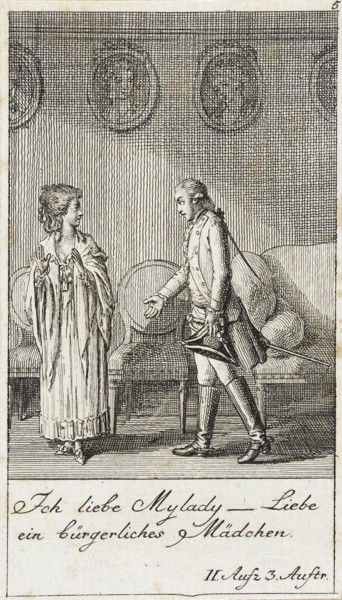 Plate 5 for Schiller's 'Intrigue and Love', 1785. Creator: Daniel Nikolaus Chodowiecki.