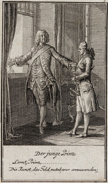 Illustration for Gellert's 'Six Fables and Six Stories', 1775. Creator: Daniel Nikolaus Chodowiecki.