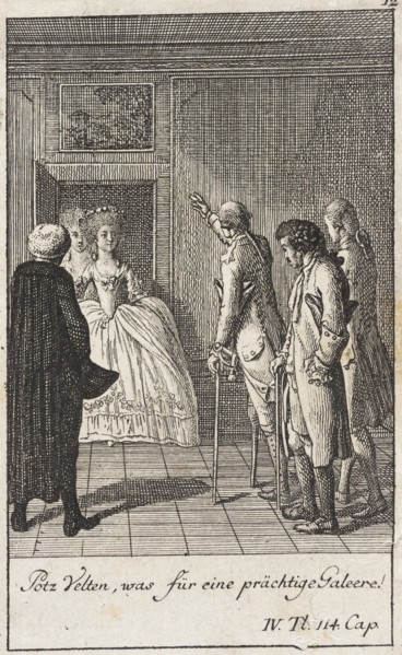 Plate 12 for Thomas Smollett's 'The Adventures of Peregrine Pickle', 1785. Creator: Daniel Nikolaus Chodowiecki.