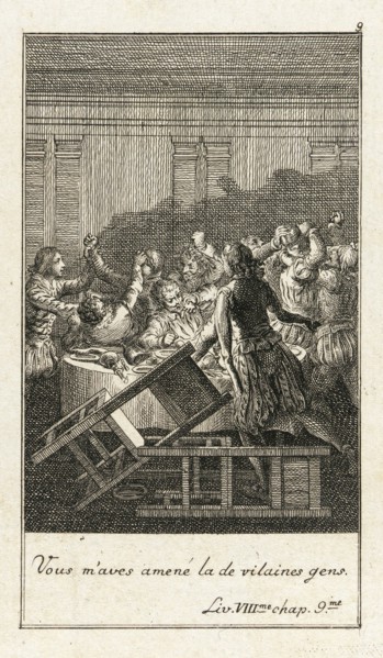 Illustration for Le Sage's 'Gil Blas', 1783. Creator: Daniel Nikolaus Chodowiecki.