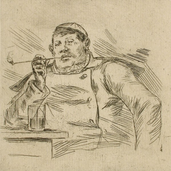 Garçon brasseur bruxellois, 1876. Creator: Félicien Rops.