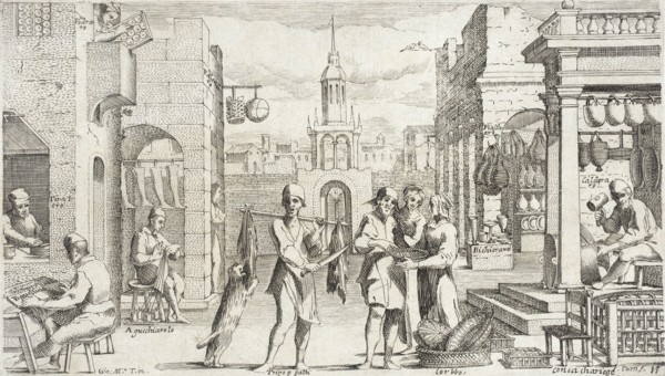 Trades Practiced in Bologna, c1640. Creators: Francesco Curti, Agostino Parisini.