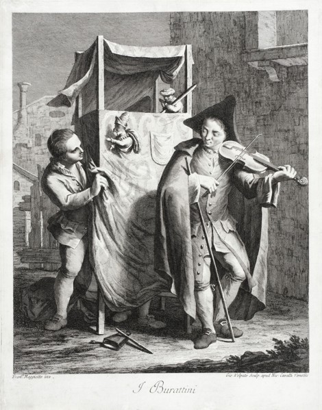 The Puppets, c1764. Creator: Giovanni Volpato.