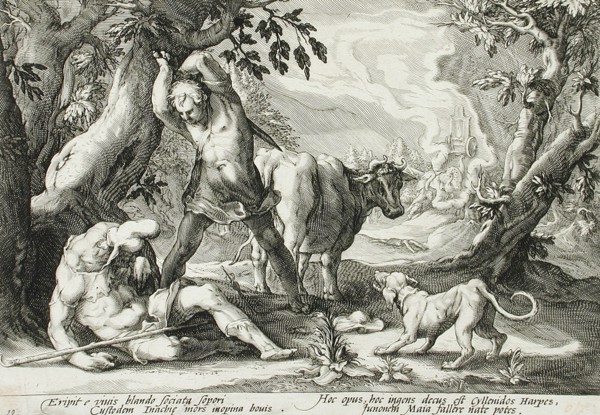 Mercury Killing Argus, published 1589. Creator: Hendrik Goltzius.