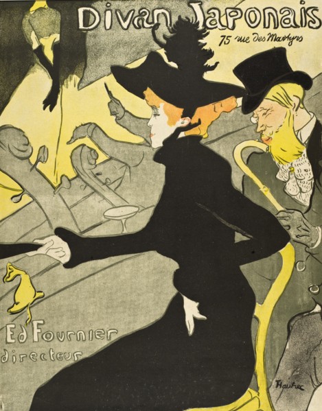 Divan Japonais, between 1892 and 1893. Creator: Henri de Toulouse-Lautrec.