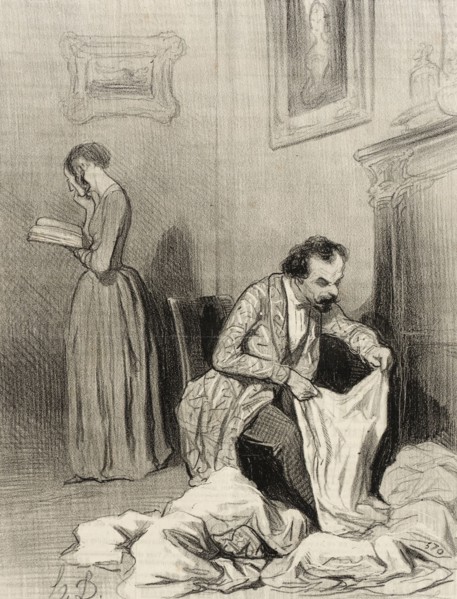 Depuis que Virginie a obtenu le septième accessit.., 1844. Creator: Honore Daumier.