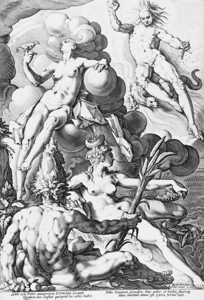 The Four Elements, 1588. Creator: Jacob Matham.