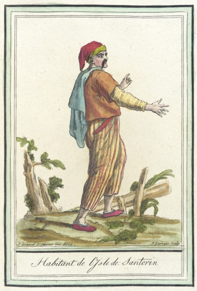 Costumes de Différents Pays, 'Habitant de l'Isle de Santorin', c1797. Creator: Jacques Grasset de Saint-Sauveur.
