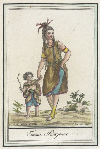 Costumes de Différents Pays, 'Femme Patagonne', c1797. Creator: Jacques Grasset de Saint-Sauveur.