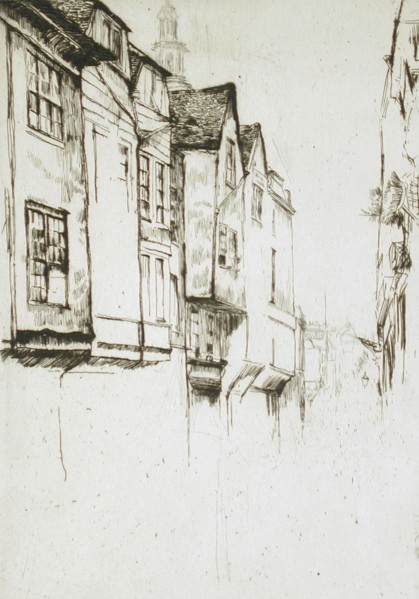 Wych Street, 1877. Creator: James Abbott McNeill Whistler.