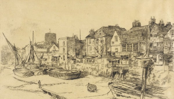 Adam and Eve, Old Chelsea, 1879. Creator: James Abbott McNeill Whistler.