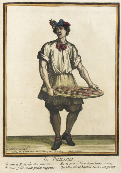 Recueil des modes de la cour de France, 'Le Patissier', after 1685. Creator: Henri Bonnart.