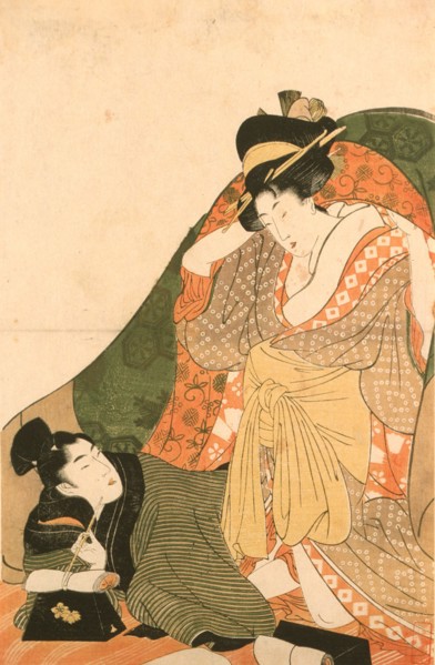 Lovers under a Futon, c1800. Creator: Kitagawa Utamaro.