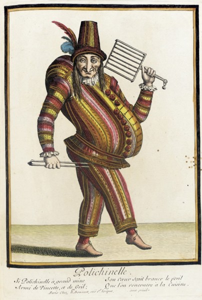 Recueil des modes de la cour de France, 'Polichinelle', between c1678 and c1693. Creator: Nicolas Bonnart.