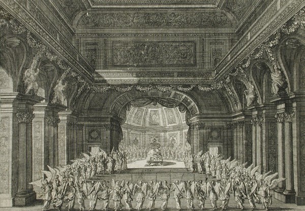 Angels Surrounding a Royal Personage in Bed, 18th century. Creator: Unknown.